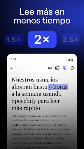 Captura de pantalla de Speechify: Lector de Voz IA