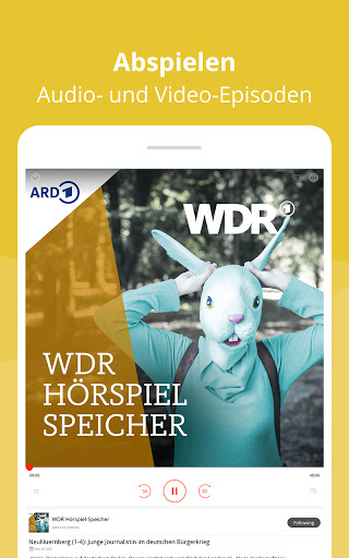 Pod Bean des Podcast-Players Screenshot