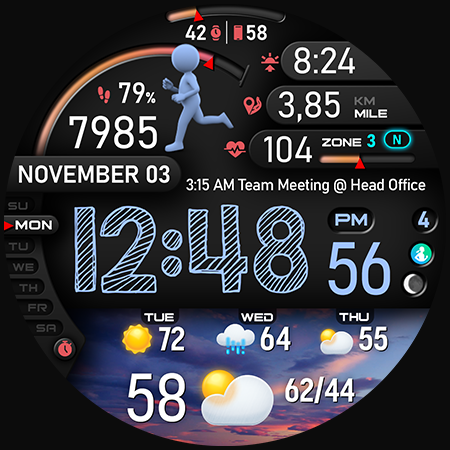 Captura de pantalla de PER23 Digital Watch Face