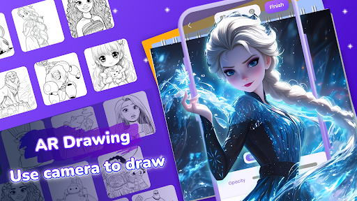 Captura de pantalla de AR Sketch: Trace Drawing