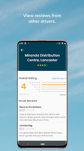 Captura de pantalla de FourKites CarrierLink App