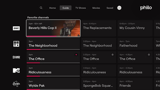 Captura de pantalla de Philo: Shows, Movies, Live TV.