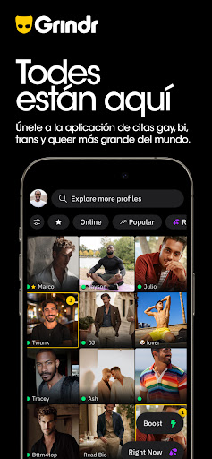 Captura de pantalla de Grindr citas y chats para gays