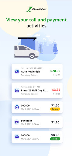 Illinois Tollway screenshot