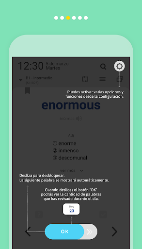 Captura de pantalla de WordBit Inglés