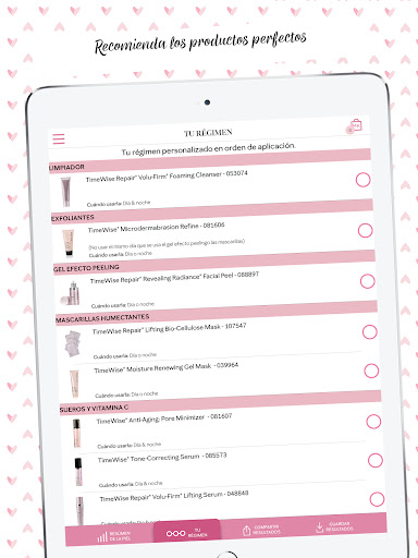 Captura de pantalla de Mary Kay® Analizador de piel
