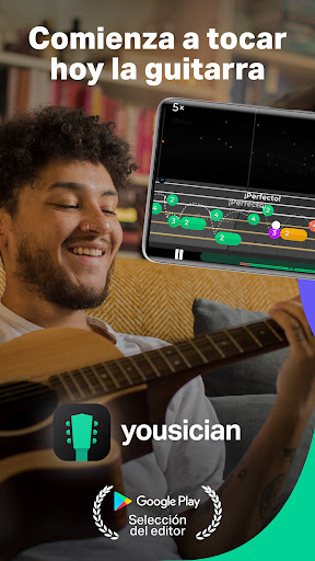 Captura de pantalla de Yousician: profesor de música