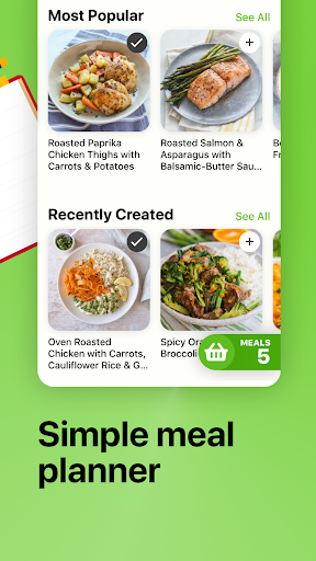 Captura de pantalla de Mealime Meal Plans & Recipes