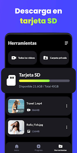 Captura de pantalla de Descargador de video HD -Fácil