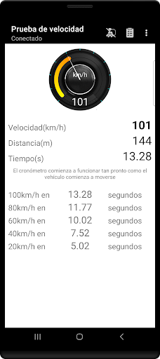 Captura de pantalla de Diagnóstico Tor OBD2