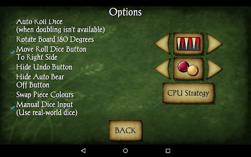 Captura de pantalla de Backgammon Pro