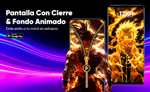 Captura de pantalla de Pantalla Bloqueo Zíper & Fondo