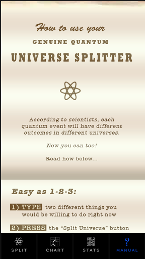 Captura de pantalla de Universe Splitter