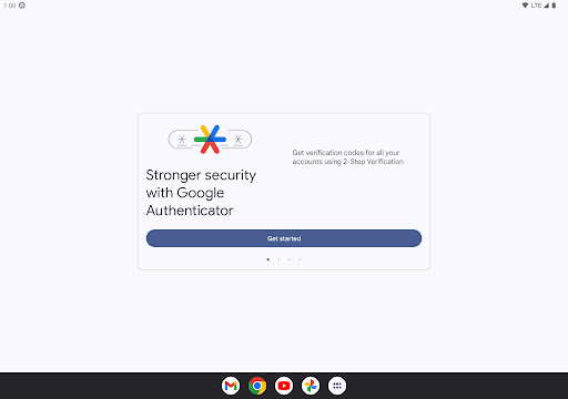 Captura de pantalla de Google Authenticator