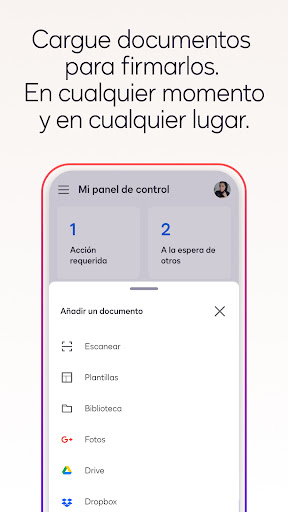 Captura de pantalla de Docusign