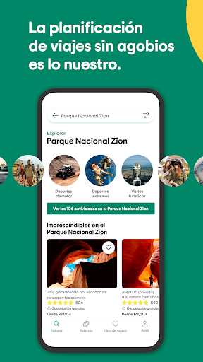 Captura de pantalla de Viator: Tours y actividades