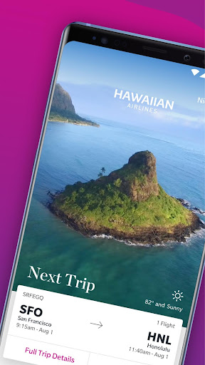 Captura de pantalla de Hawaiian Airlines