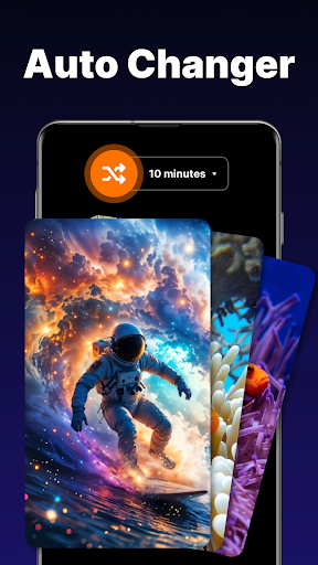 Captura de pantalla de Ondulación y fondo de pantalla