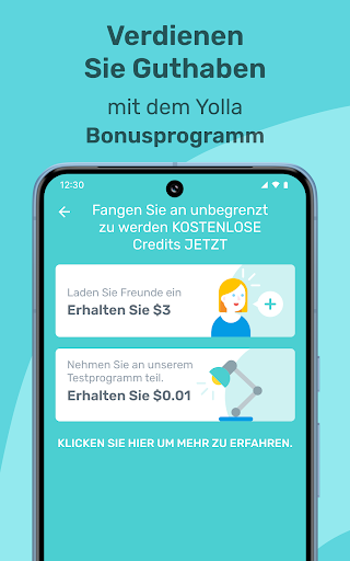Yolla ins Ausland Telefonieren Screenshot