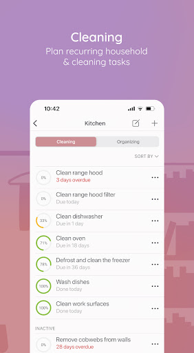 Captura de pantalla de BeTidy: Home Cleaning Schedule
