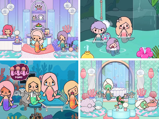 Captura de pantalla de Mermaid Games: Princess Salon