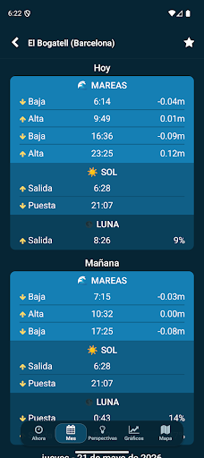 Captura de pantalla de Mareas cercanas