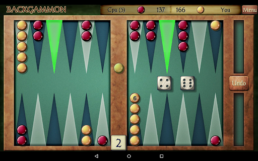 Captura de pantalla de Backgammon Pro