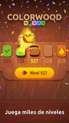 Captura de pantalla de Colorwood Words: Rompecabezas