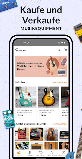 Reverb.com - Musikinstrumente Screenshot