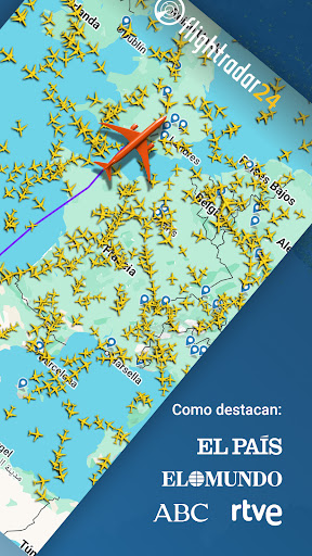 Captura de pantalla de Flightradar24 Flight Tracker