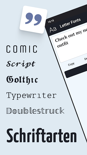 Schriftarten - schöne Texte Screenshot