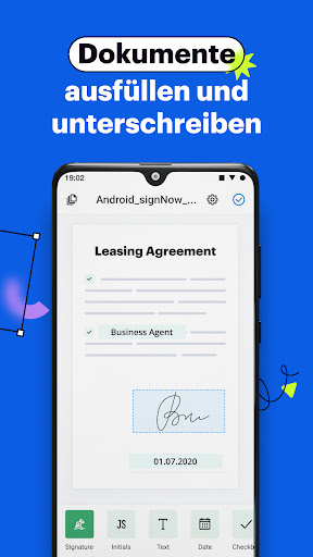 SignNow Elektronische Signatur Screenshot