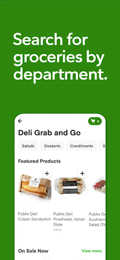 Captura de pantalla de Publix Delivery & Curbside