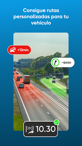Captura de pantalla de TomTom GO Expert para camiones