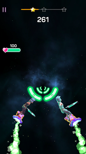 Captura de pantalla de Rainbow Surfer: Dúo de Colores