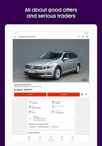 Captura de pantalla de mobile.de - car market