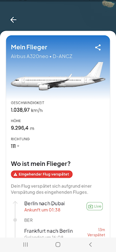 Flugverfolgung - Flights25 Screenshot