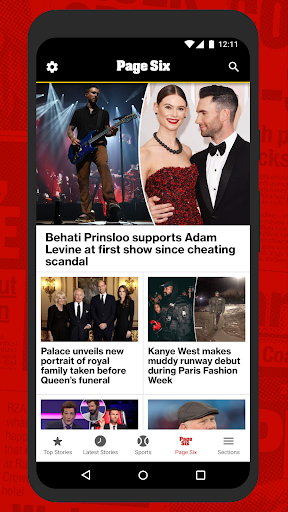 Captura de pantalla de New York Post for Phone