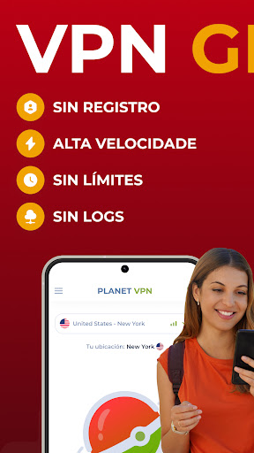 Captura de pantalla de Planet Free VPN Gratis Proxy