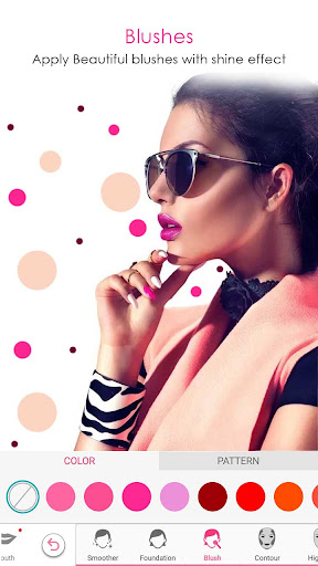 Captura de pantalla de cara belleza maquillaje cámara