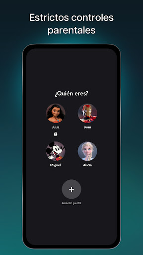 Captura de pantalla de Disney+