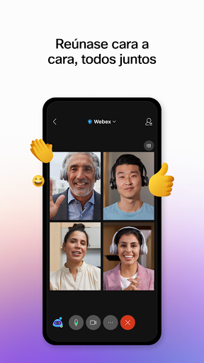 Captura de pantalla de Webex Meetings