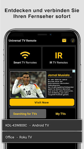 Universal-TV-Fernbedienung Screenshot