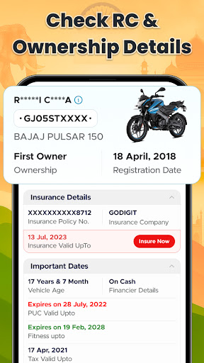 Vehicleinfo - RTO Information screenshot