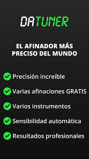 Captura de pantalla de DaTuner: afinador & metrónomo