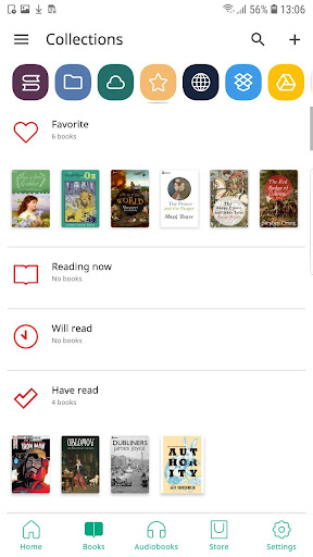 Captura de pantalla de PocketBook libro