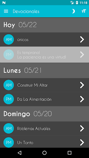 Captura de pantalla de Biblia Devocional