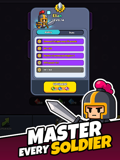 Captura de pantalla de Tiny Warriors Rush: Idle TD