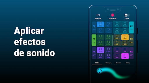 Captura de pantalla de Groovepad - creador de música