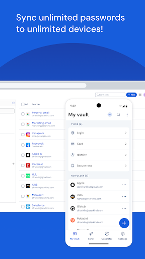 Captura de pantalla de Bitwarden - Password Manager